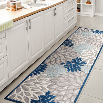 Minori Floral High-low Area Rug
